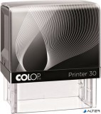 Bélyegző, COLOP "Printer IQ 30" fekete ház - fekete párnával