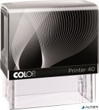 Bélyegző, COLOP "Printer IQ 40" fekete ház - fekete párnával
