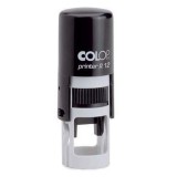 Bélyegzõ COLOP Printer R12 kör fekete ház fekete párna