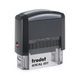 Bélyegző, TRODAT Ideal 4911, fekete ház, fekete párnával (IT4911P2)