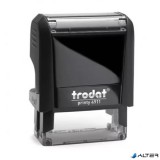 Bélyegző, TRODAT "Printy 4911", fekete ház, fekete párnával