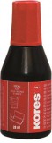 Bélyegzőfesték, 28 ml, KORES, piros (IKPPP)