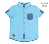 Bembi kék, nyári kisfiú ing (RB116)