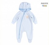 Bembi kisfiú világos kék rugdalózó,macis mintával (KB140)