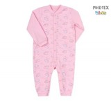 Bembi kislány rózsaszín rugdalózó,felhő mintával (KB83)