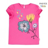 Bembi pink, kislány póló, nyomott virág mintával (FB701)