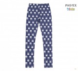 Bembi sötét, cica-halálfejes leggings kislányoknak (SHR268)