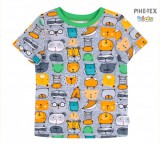 Bembi szürke, fiú póló, állatos mintával (FB692)