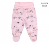 Bembi újszülött kislány rózsaszín rugdalózó nadrág,mintával (PZ13)