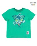 Bembi zöld, fiú póló, pálmafa mintával (FB697)