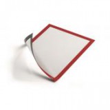 Bemutató keret, A4, mágneses, DURABLE "DURAFRAME® MAGNETIC", piros [5 db]