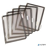 Bemutatótábla, A4, acélkeretes, DJOIS, fekete