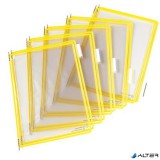 Bemutatótábla, A4, acélkeretes, DJOIS, sárga