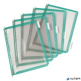 Bemutatótábla, A4, acélkeretes, DJOIS, zöld