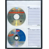 Bemutatótábla CD tároló Durable Sherpa 4 db-os PP fekete