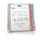 Bemutatótábla tartó, fali, 10 db bemutatótáblával, DURABLE "FUNCTION WALL 10", vegyes szín [10 db]