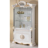 Ben Company BC Betty Day 2-üvegajtós tálalószekrény - fehér-arany