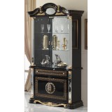 Ben Company BC Betty Day 2-üvegajtós tálalószekrény - fekete-arany