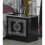 Ben Company BC Serena éjjeliszekrény - fekete-ezüst