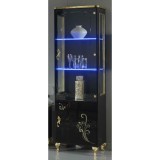 Ben Company BC Sofia Day 1-ajtós vitrines szekrény - fekete-arany