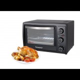 Beper 90.884 Elektromos mini sütő 30L 1300 Watt - Fekete (90.884 FEKETE)