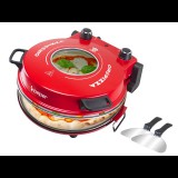 Beper P101CUD301 Elektromos pizzasütő Ø 31cm 1200W - Piros (P101CUD301)