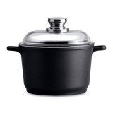 BergHOFF Scala kerámia bevonatos edény üveg fedővel 24cm 6,8L