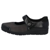 BERKEMANN Solidus: Helia fekete balerina félcipő