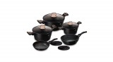 Berlinger Haus - Black Rose Collection Berlinger Haus Black Rose Collection 10 részes edénykészlet márvány bevonattal