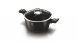 Berlinger Haus - Black Silver Collection Berlinger Haus Black Silver Collection magas lábas márvány bevonattal, fedővel, 20 cm