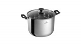 Berlinger Haus Blaumann Gourmet Line rozsdamentes acél fazék fedővel, bakelit fogóval, 26 cm BL-3825