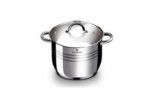 Berlinger Haus Blaumann Gourmet rozsdamentes indukciós fazék üvegfedővel 16 cm-es BL-1006