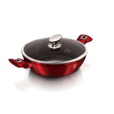 Berlinger Haus Burgundy Metallic Line, márvány bevonatos, indukciós szeletsütő, 28 cm - Ingyenes szállítással