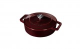 Berlinger Haus Burgundy Öntöttvas alacsony lábas fedővel 26 cm-es BH-6498