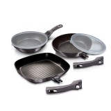 Berlinger Haus Carbon Pro Collection 5 részes serpenyőkészlet, márvány bevonattal BH-7048