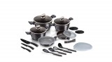 Berlinger Haus - Carbon Pro Collection Berlinger Haus Carbon Pro Collection 22 részes edénykészlet márvány bevonattal