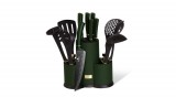 Berlinger Haus - Emerald Collection Berlinger Haus Emerald Collection 12 részes konyhai készlet késekkel és kiszedőkkel, smaragdzöld metál