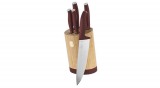 Berlinger Haus - Leonardo Collection Berlinger Haus Leonardo Collection 6 részes rozsdamentes acél késkészlet bambusz késtartó állvánnyal