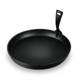 Berlinger Haus LP-BH-189 Öntöttvas kerek grill sütőlap levehető nyéllel 21 cm - Fekete (LP-BH-189)