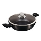 Berlinger Haus LP-KL-135P, 3,8 L, Black Vantage Collection, 28 cm, Alacsony, Lábas, Fedővel