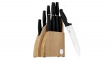 Berlinger Haus - Matte Black Collection Berlinger Haus Matte Black Collection 10 részes rozsdamentes acél késkészlet bambusz állvánnyal