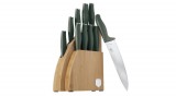 Berlinger Haus - Matte Green Collection Berlinger Haus Matte Green Collection 10 részes rozsdamentes acél késkészlet bambusz állvánnyal