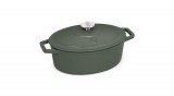 Berlinger Haus - Matte Green Collection Berlinger Haus Matte Green Collection öntöttvas ovális sütőedény zománc bevonattal, fedővel