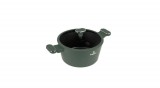 Berlinger Haus Matte Green Collection magas lábas titán bevonattal, fedővel 24 cm BH-8201