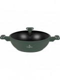 Berlinger Haus Matte Green Collection Wok fedővel 30 cm BH-8160