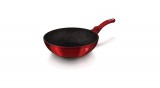 Berlinger Haus - Metallic Burgundy Line Berlinger Haus Metallic Burgundy Line wok márvány bevonattal, 28 cm