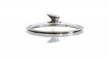 Berlinger Haus Metallic Line hőálló üvegfedő különleges rozsdamentes acél fogóval, 20 cm