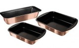 Berlinger Haus Metallic Rosegold Line 3 részes tepsikészlet titán bevonattal, metál külső bevonattal BH-7630