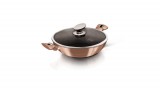 Berlinger Haus - Metallic Rosegold Line Berlinger Haus Metallic Rosegold Line wok fedővel, márvány bevonattal, metál külső bevonattal, 30 cm