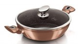 Berlinger Haus Metallic Rosegold Line lábas márvány bevonattal, fedővel, 28 cm BH-1519N